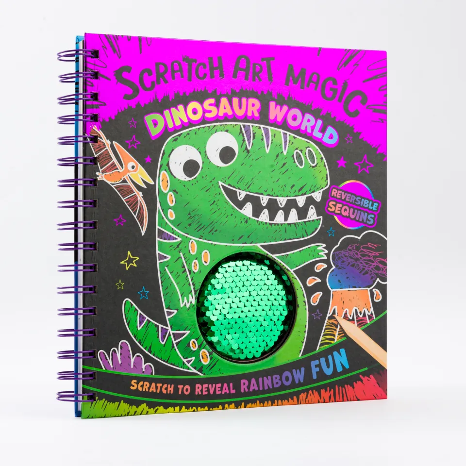 Decoden Magic Scratch Art Magic Dinosaur World skrabebog