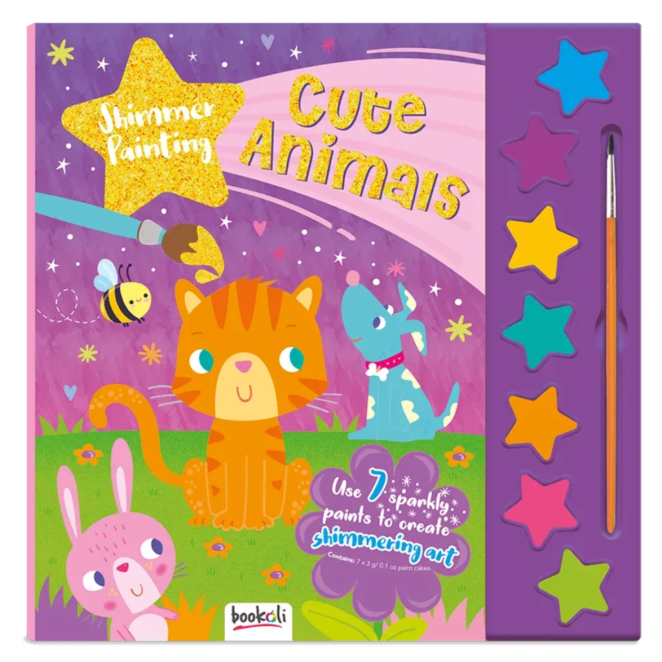 Decoden Magic Shimmer Painting Cute Animals malebog