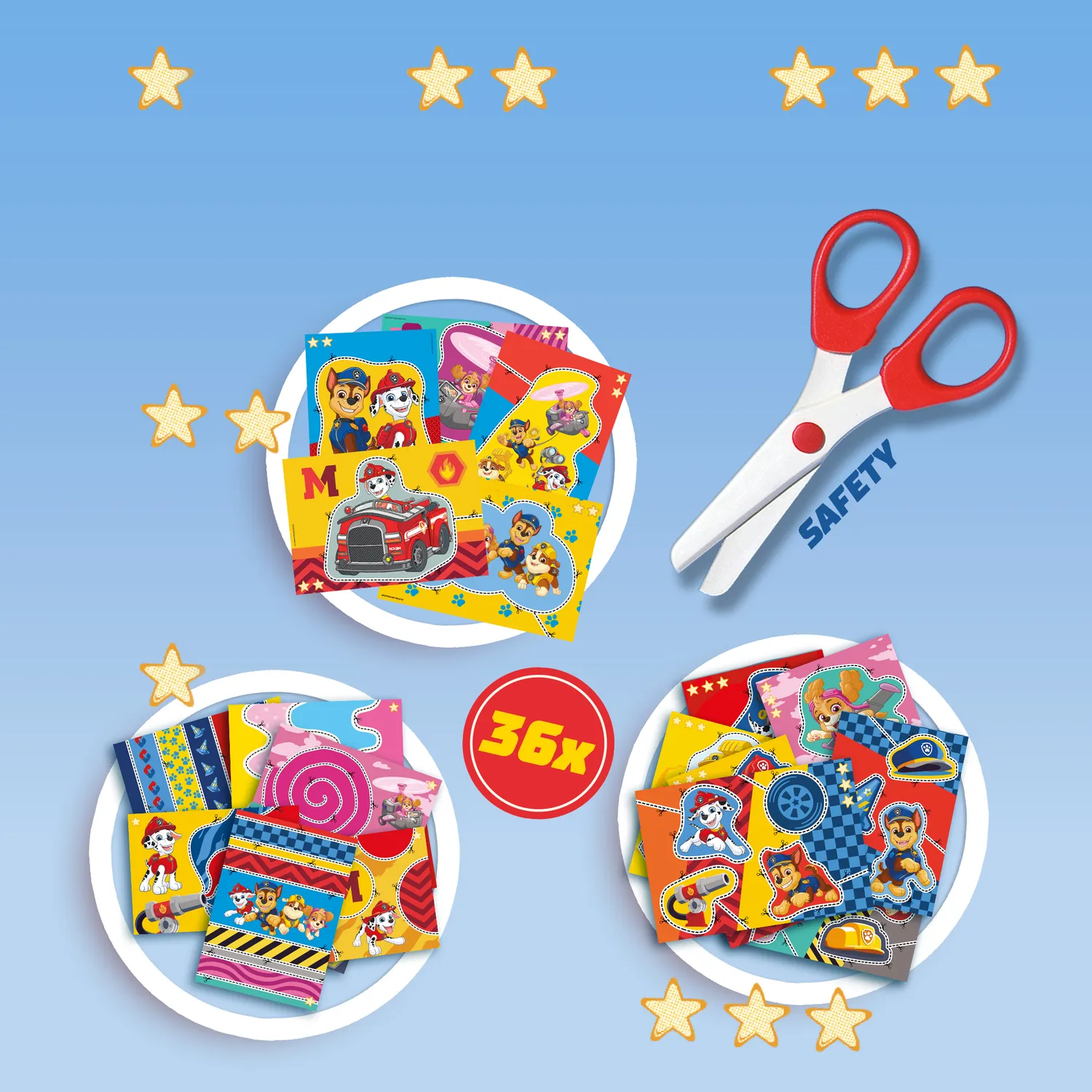 SES Creative Paw Patrol lær at klippe klippesæt 36 ark
