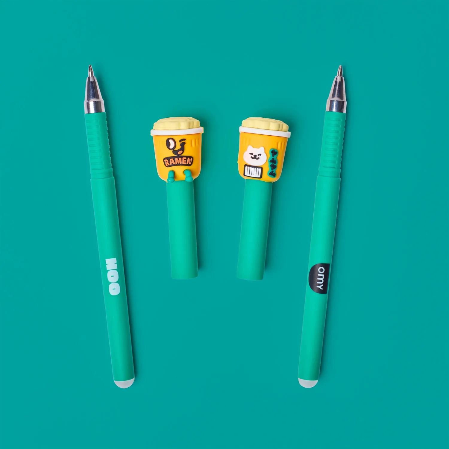 OMY Pen Buddies Mewchi Noo penne 2-pak