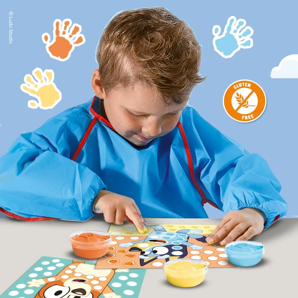 SES Creative Bluey fingermalingssæt 10 kort glutenfri