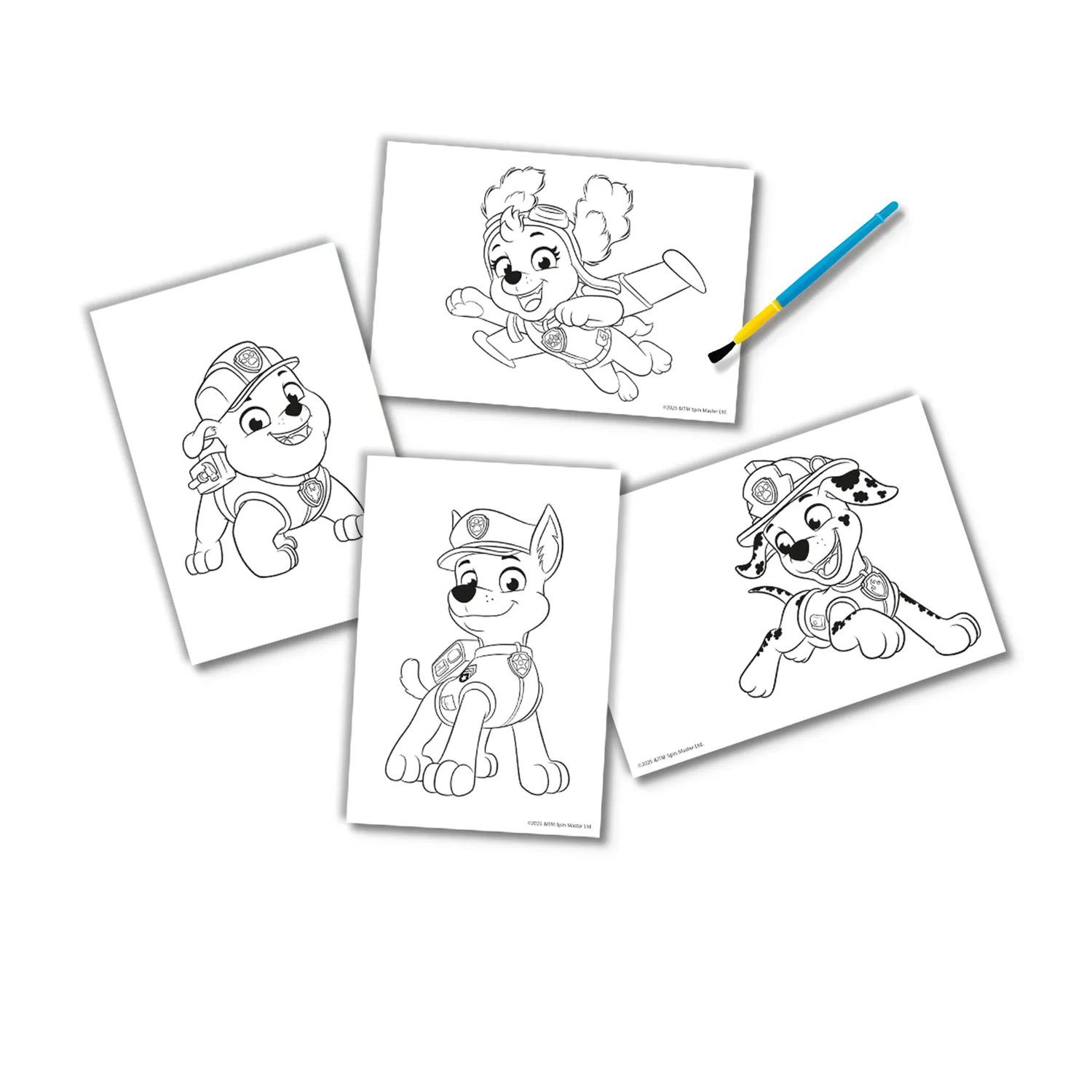 SES Creative Paw Patrol mal med vand 4 kort