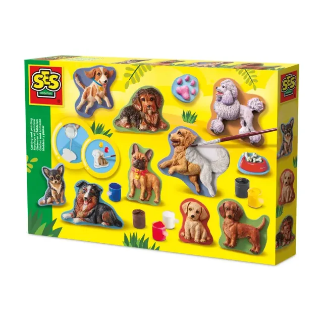SES Creative gipsfigurer hunde støb og mal