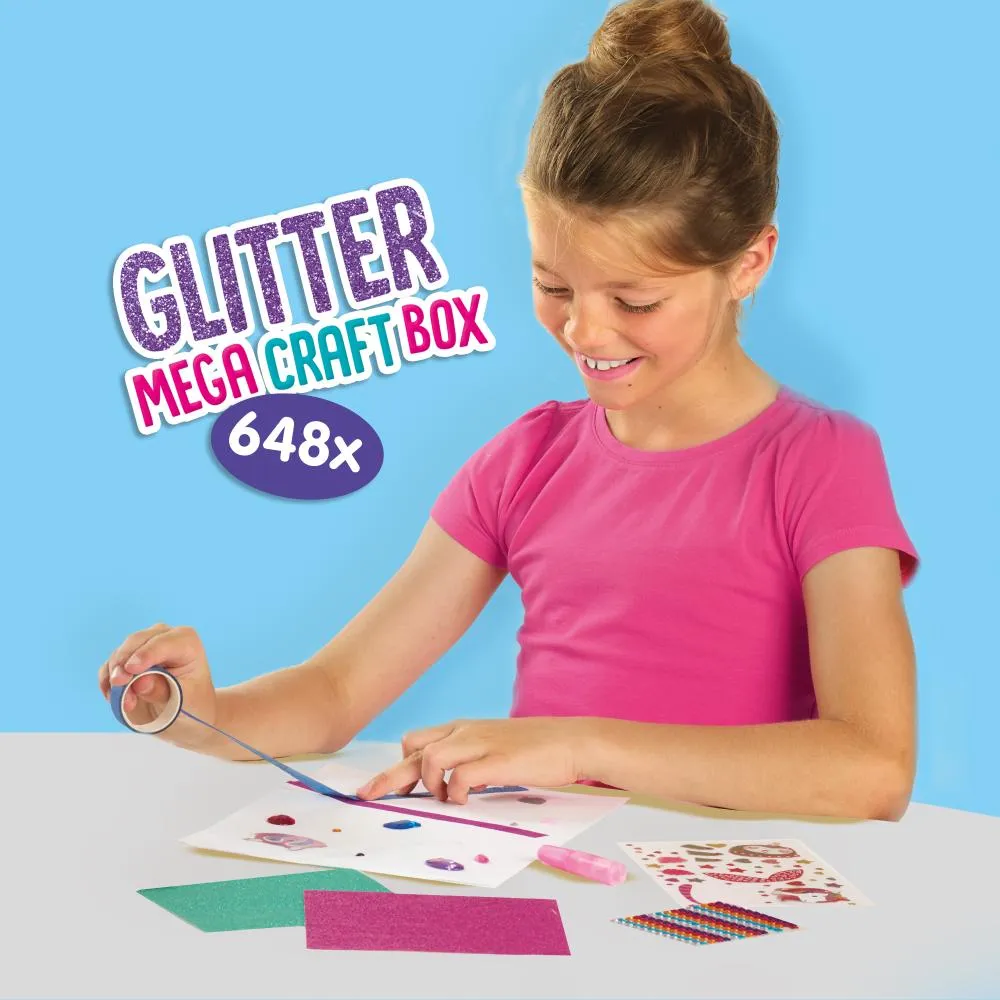 SES Creative Glitter Mega kreakasse stort sæt med glitter