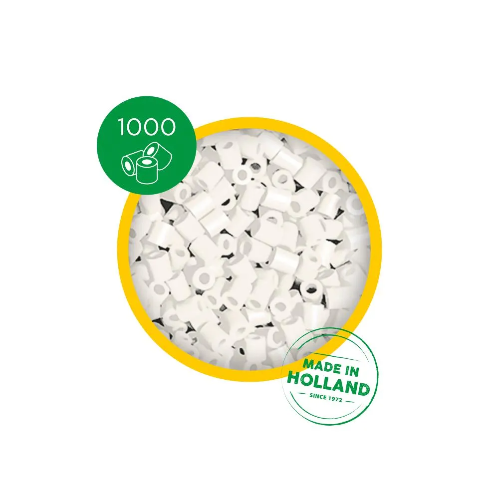 SES Creative Beedz strygeperler hvid 1000 stk PVC-fri