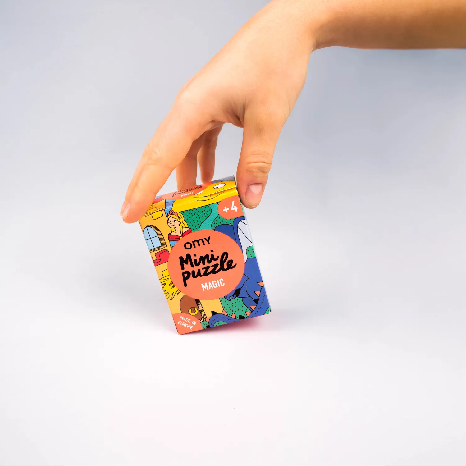 OMY Magic Mini Puzzle puslespil 54 brikker slot