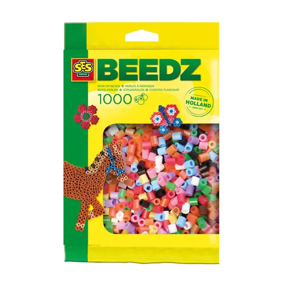 SES Creative Beedz rørperler basic mix 1000 stk