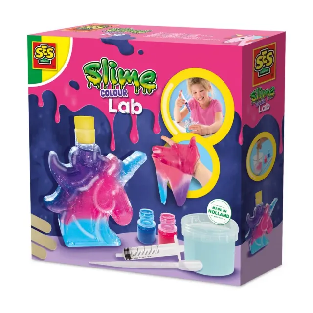 SES Creative Slime lab unicorn slimsæt glitter