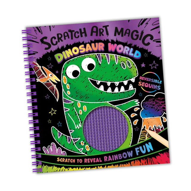 Decoden Magic Scratch Art Magic Dinosaur World skrabebog