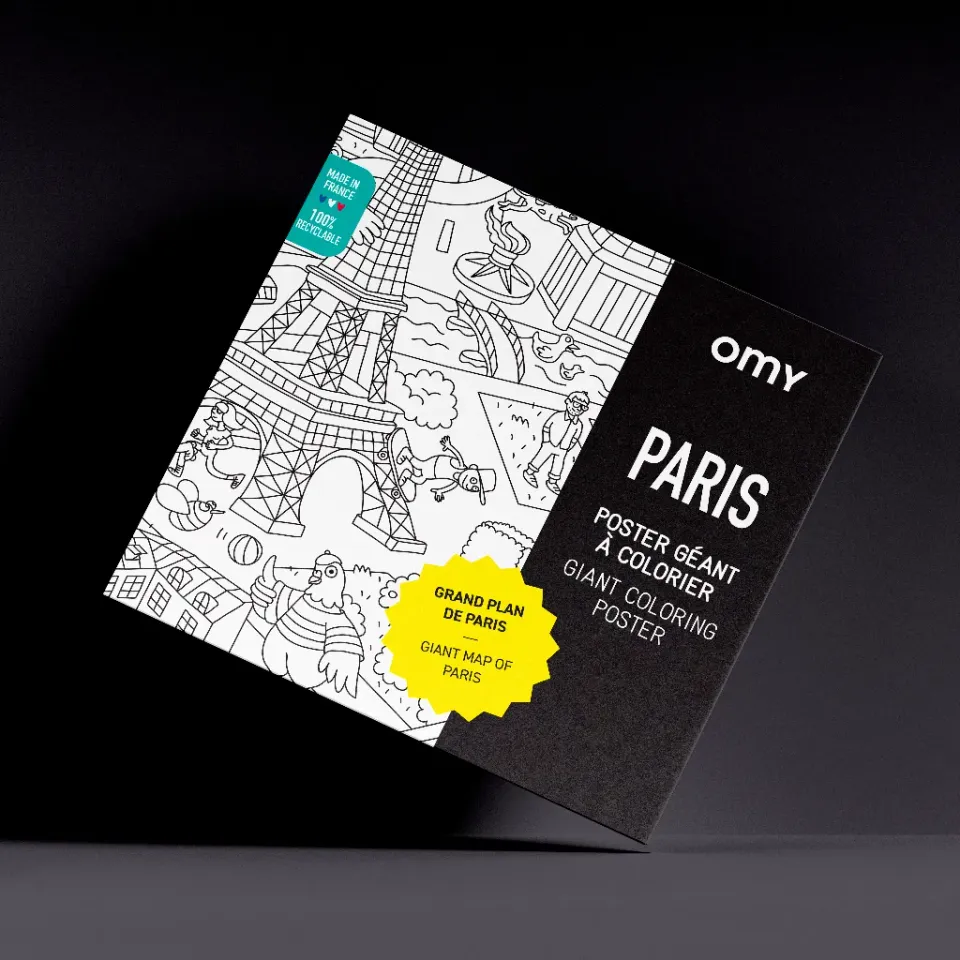 OMY Paris kæmpe maleplakatstorby