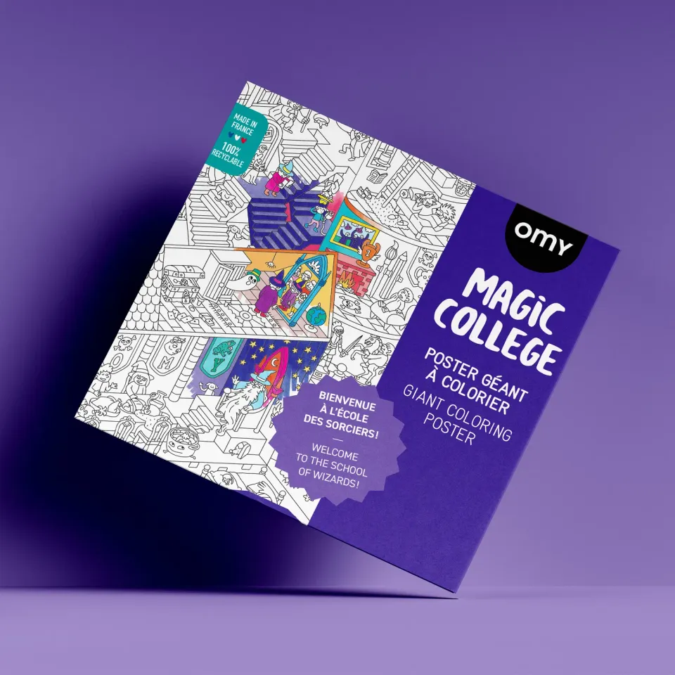 OMY Magic College kæmpe maleplakat magi