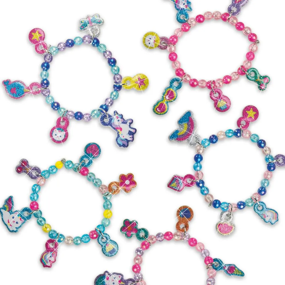 SES Creative Puffy Sticker armbåndssæt 5 stk glitter