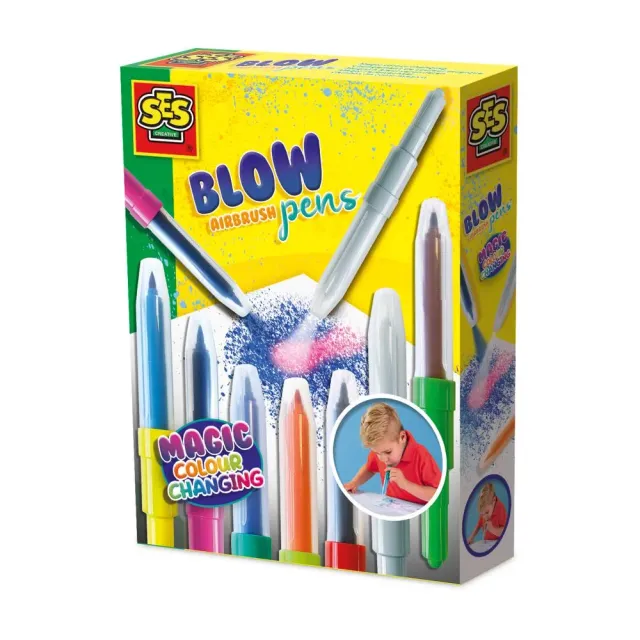 SES Creative Blow Airbrush tusser 7 stk farveskift