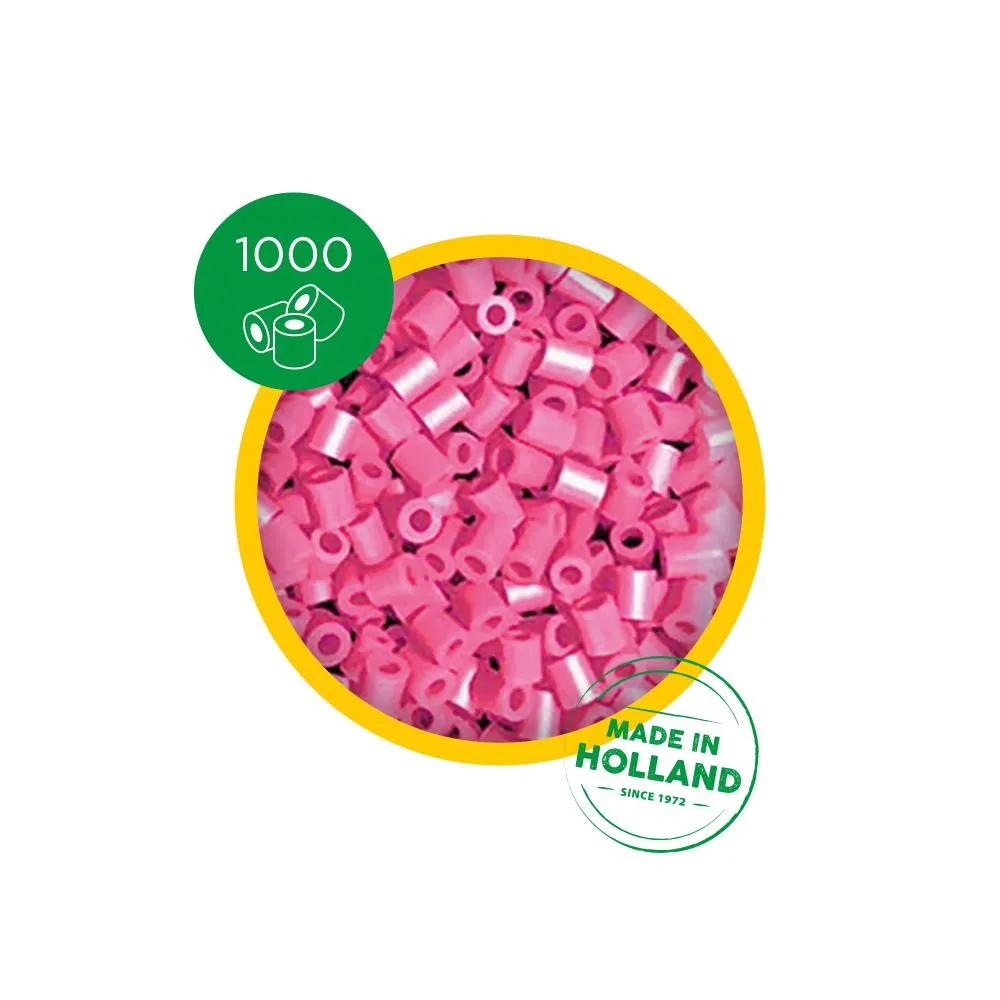 SES Creative Beedz strygeperler lyserød 1000 stk PVC-fri
