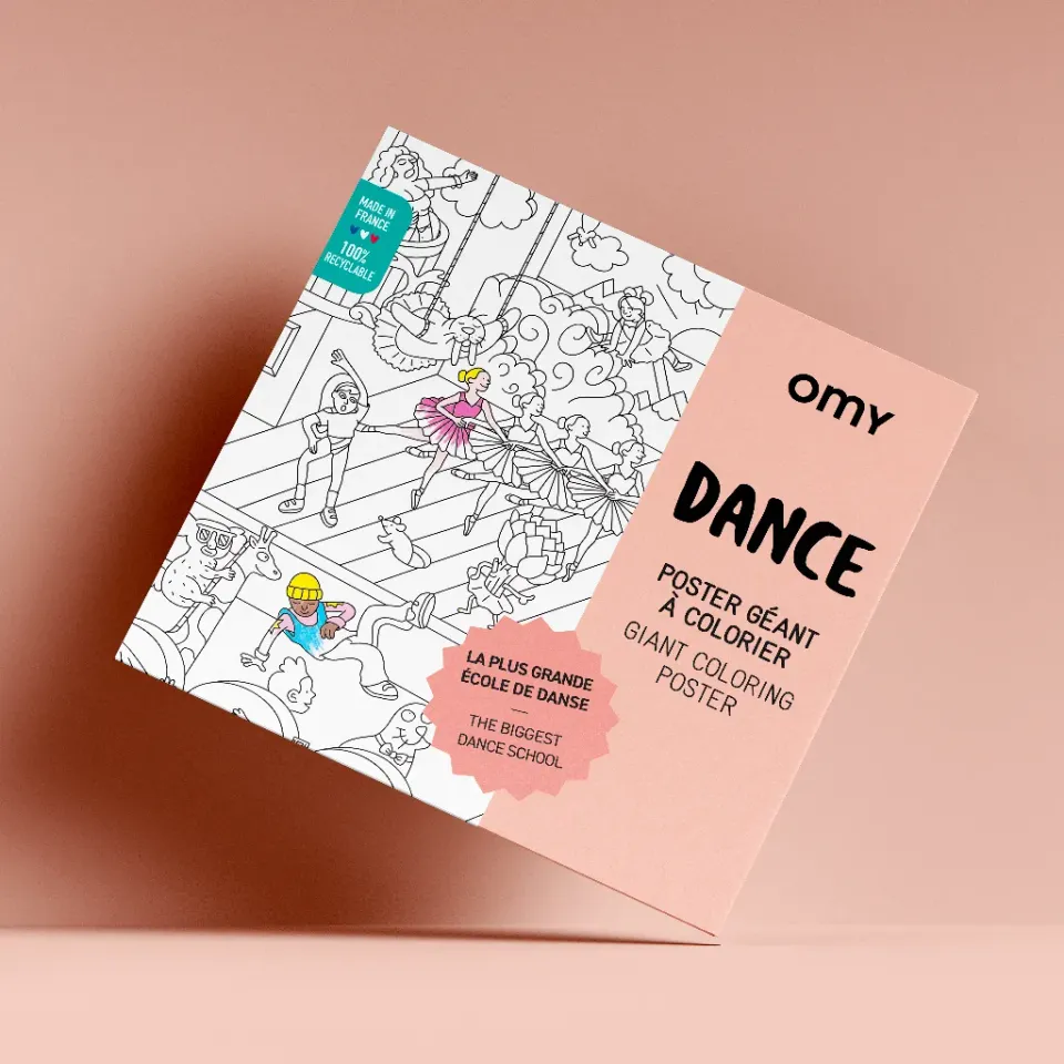 OMY Dance kæmpe maleplakat ballerinaer