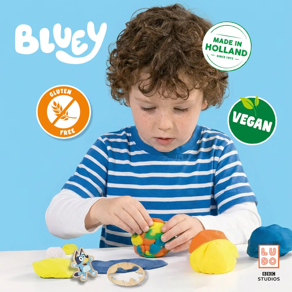 SES Creative Bluey modellervoks 4x90 g med figur