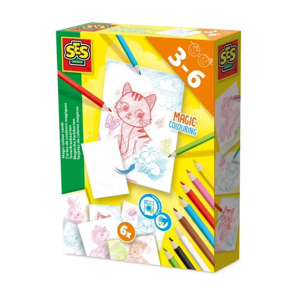 SES Creative skrabekort magiske kradsekort 6 stk