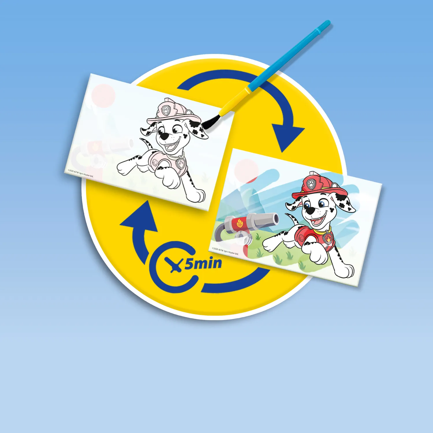 SES Creative Paw Patrol mal med vand 4 kort