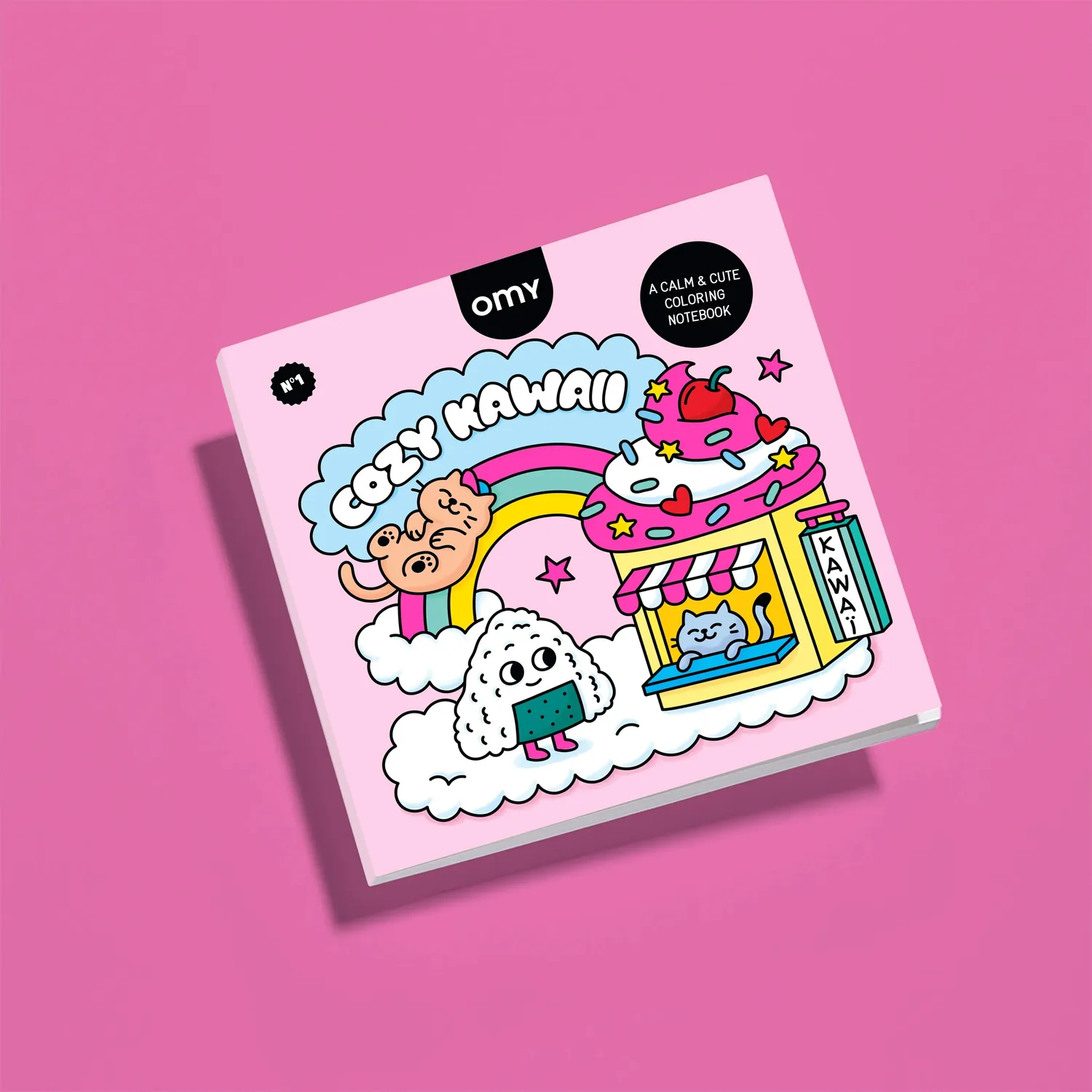 OMY Travel Box Kawaii kreativ boks med tuscher