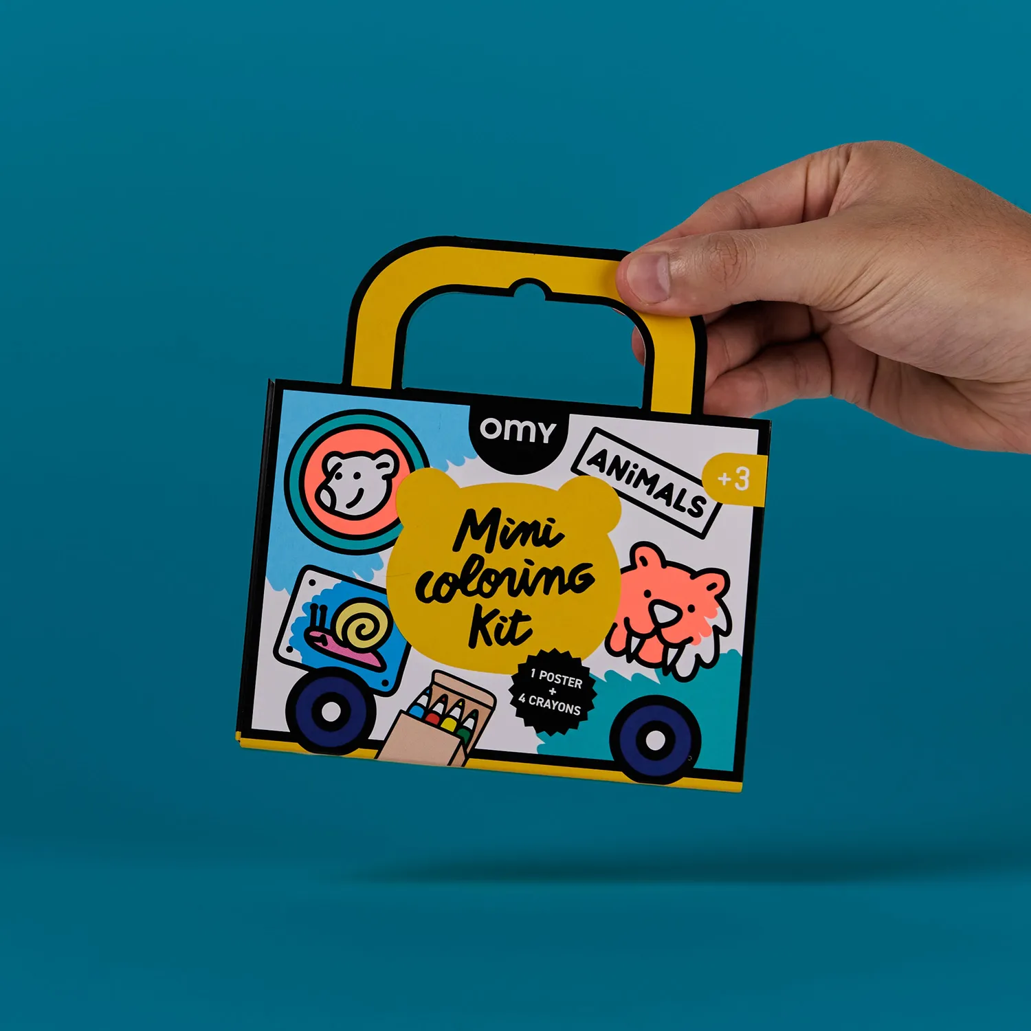 OMY Mini Coloring Kit Animals malesæt dyr 3-7 år