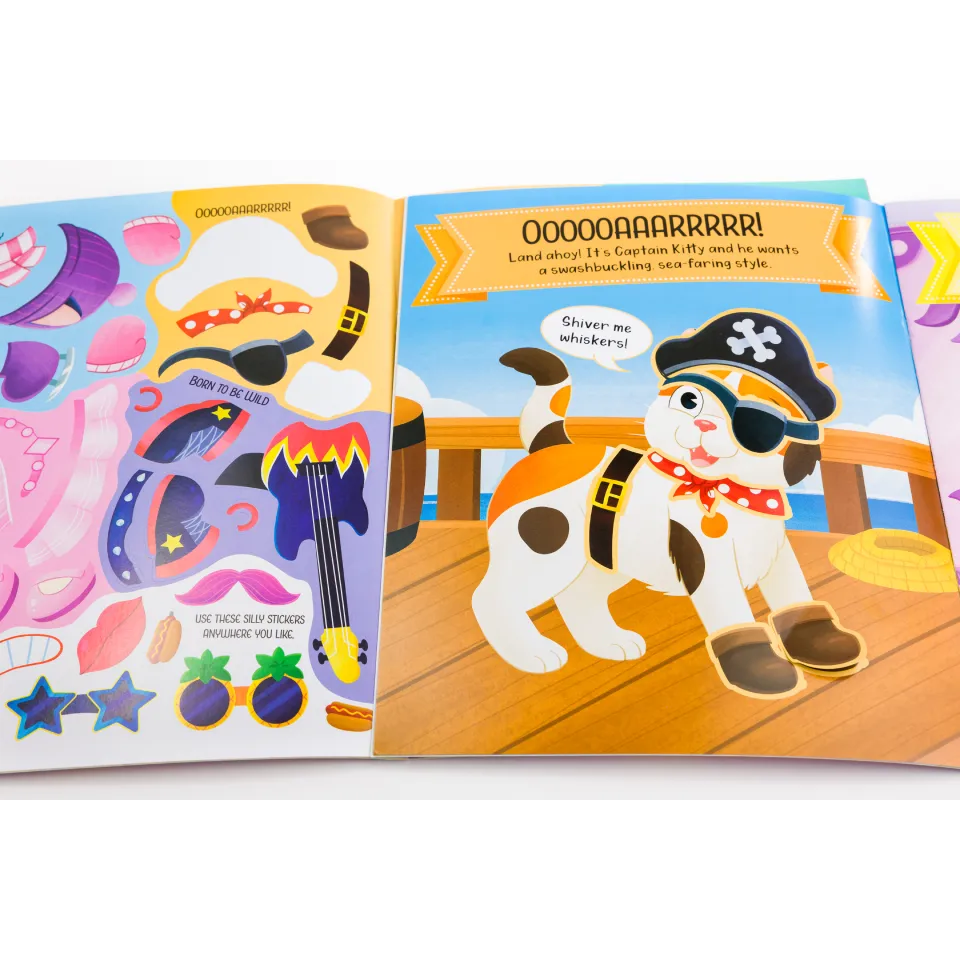 Decoden Magic Silly Stickers Kittens klistermærkebog katte