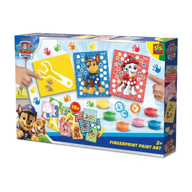SES Creative Paw Patrol Fingerfarve sæt 18 kort