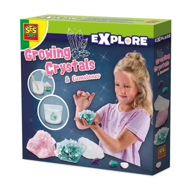 SES Creative eksperiment voksende krystaller 3 sten