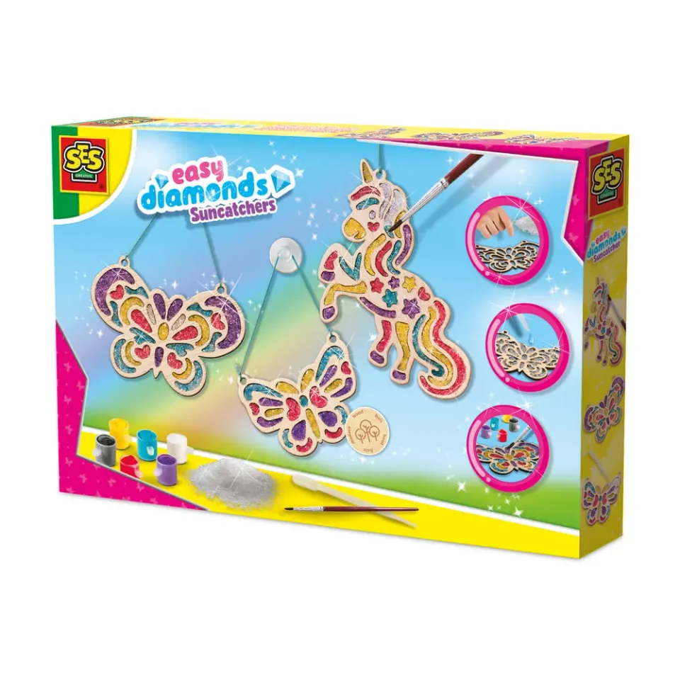 SES Creative Easy Diamonds Suncatchers solfangere 3 stk