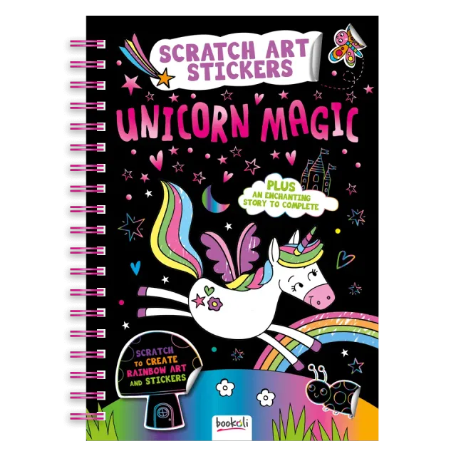 Decoden Magic Scratch Art Stickers Unicorn Magic klistermærker
