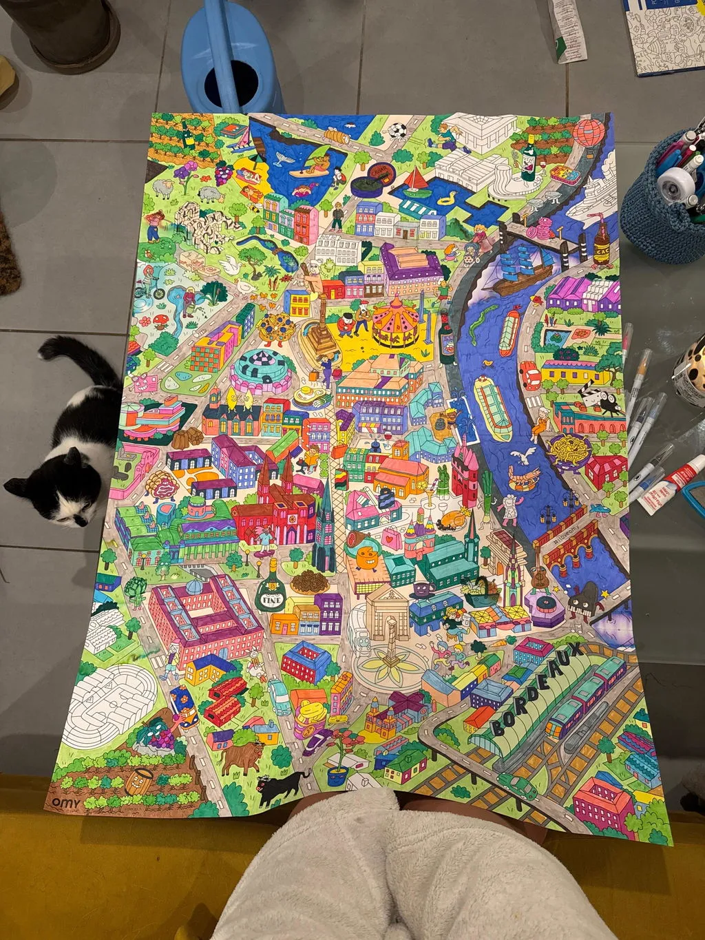 OMY Bordeaux POS21 maleplakat kæmpe by