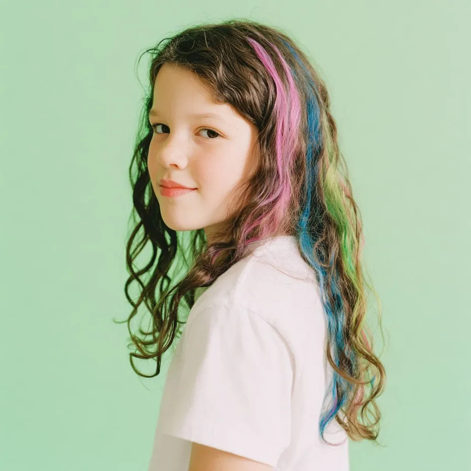 OMY Hair Chalk hårkridt rainbow 6 stk vaskbar