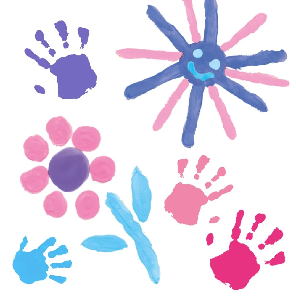 SES Creative Fingermaling 4x110 ml trendy farver