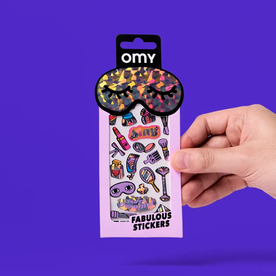 OMY Iconic Make Up klistermærker skønhed holografisk