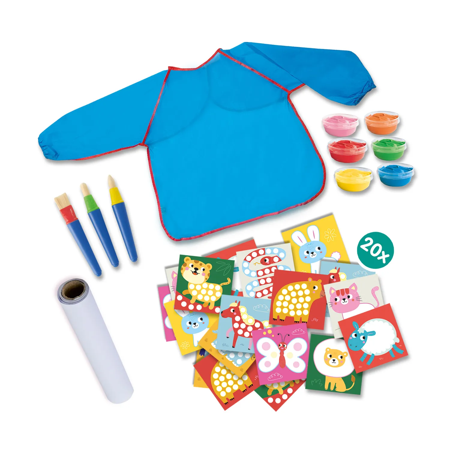 SES Creative My First Vingerverf fingermaling mega sæt 6 farver