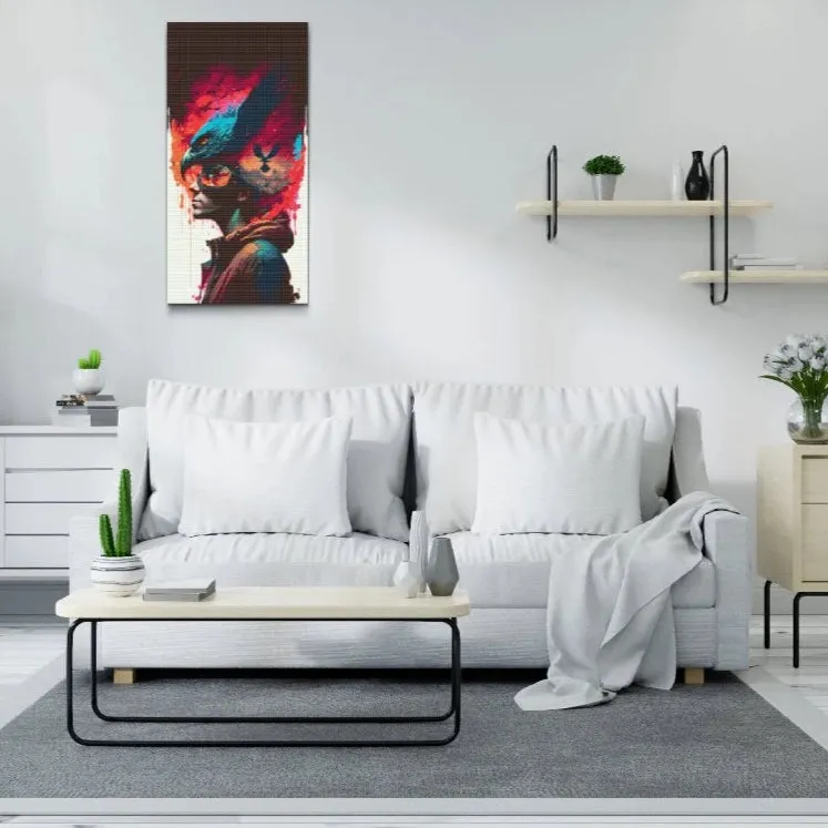 Road2Art Flyvende Tanker diamond paint 40x80 cm firkantet
