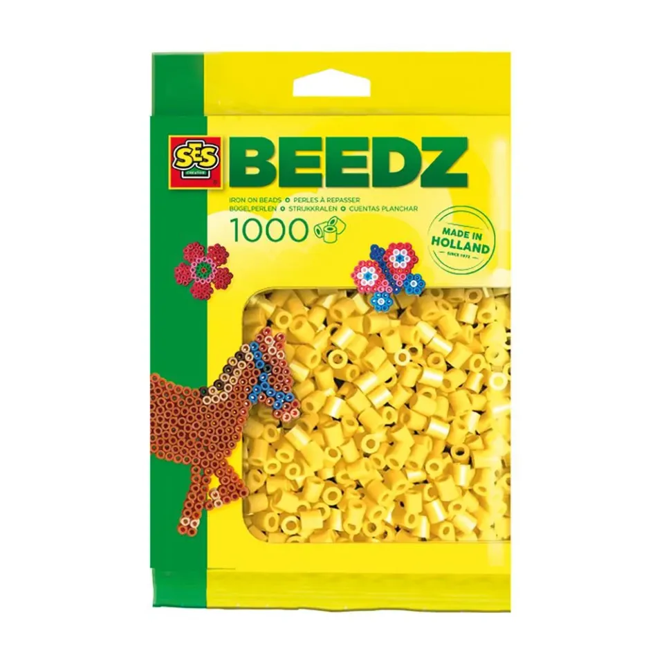SES Creative Beedz strygeperler gul 1000 stk pvc-fri