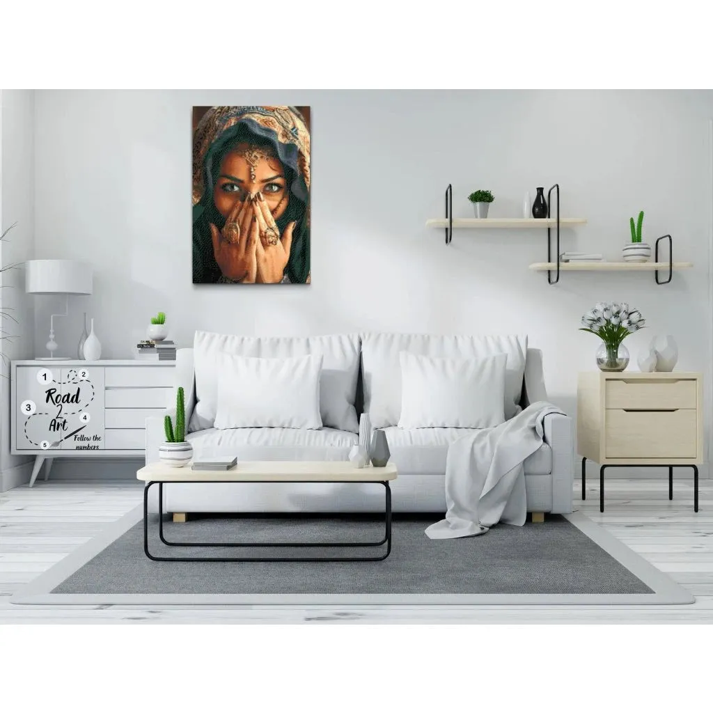 Road2Art Mystiske Øjne diamond painting 40x60 cm runde 5D