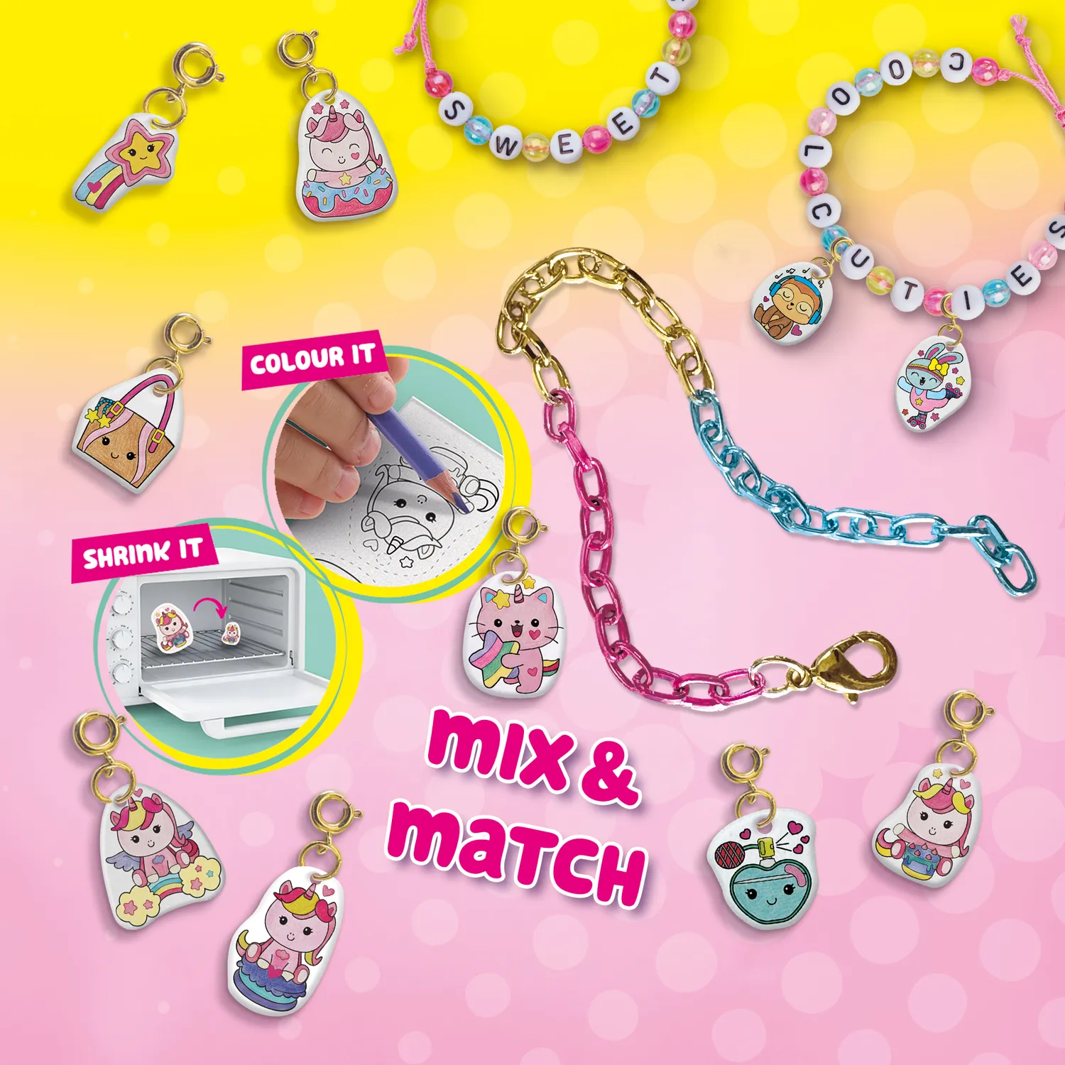 SES Creative Mini Shrinkies Charms smykkesæt 20 stk