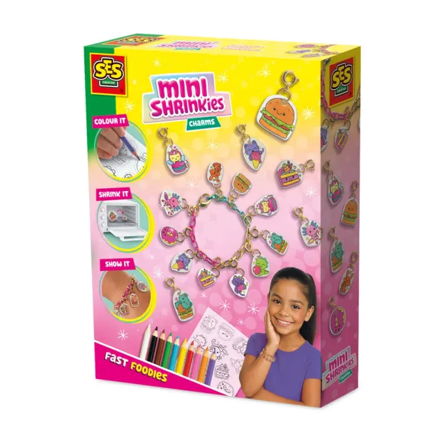 SES Creative Mini Shrinkies Fast Foodies 10 vedhæng