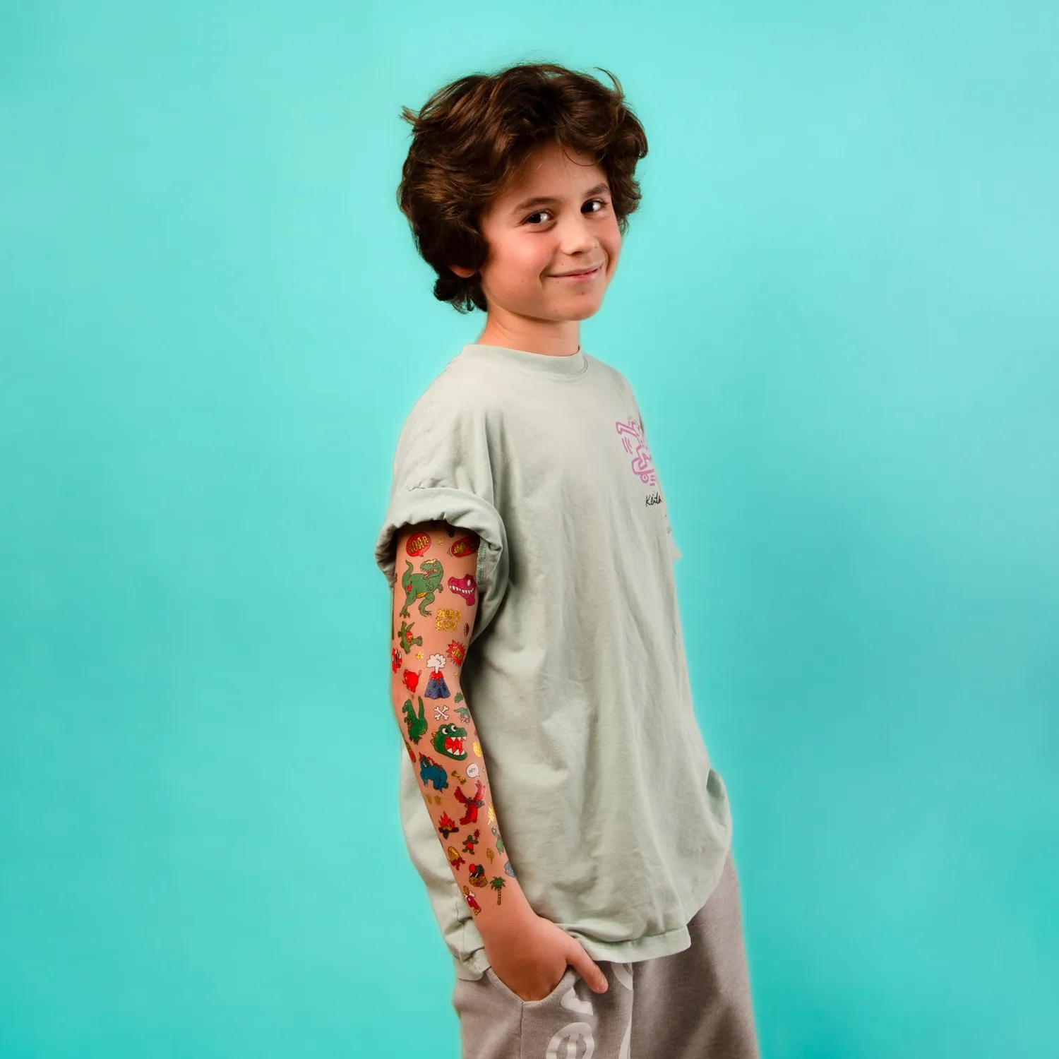 OMY Dinos TAT02 tatoveringer 50 stk fluo