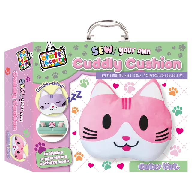 Decoden Magic Sew Your Own Cute Cat sysæt kattepude 6-12 år
