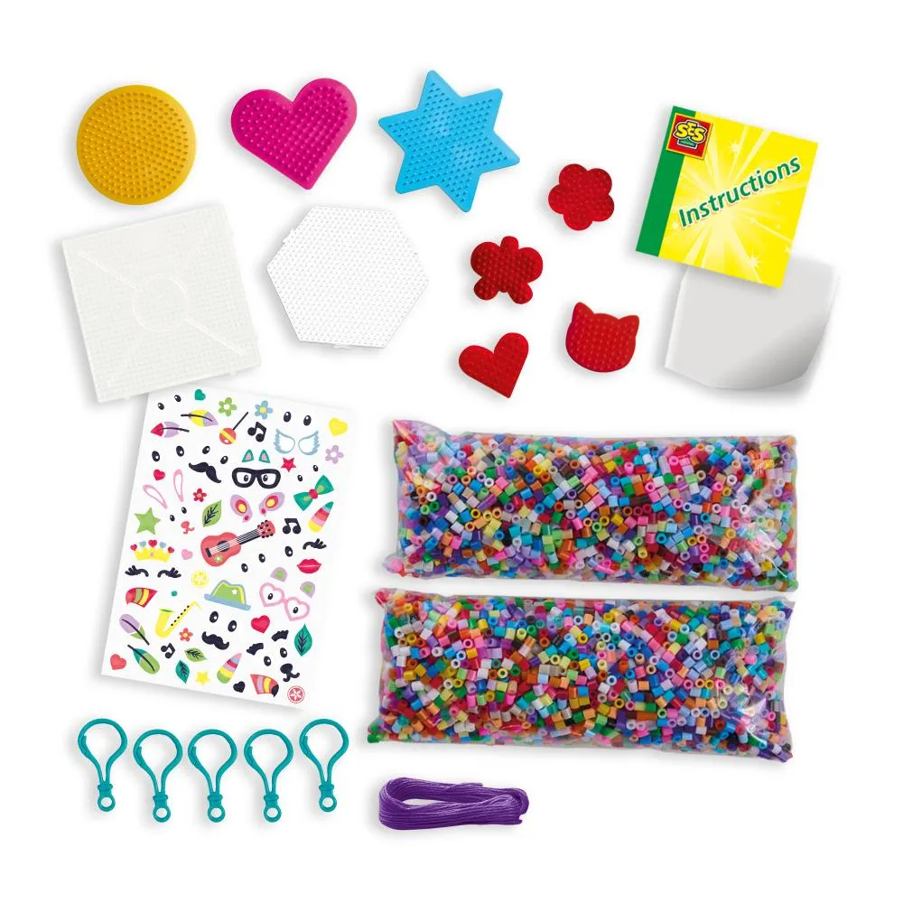 SES Creative Strygeperler mega sæt 8000 stk 28 farver
