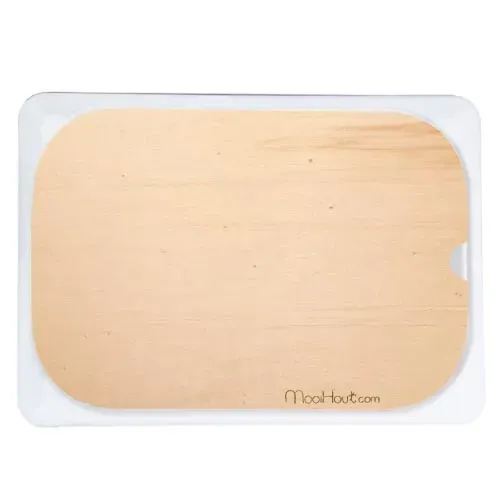 MooiHout Puur Spelen Houten Speel Plaat legebakke træ