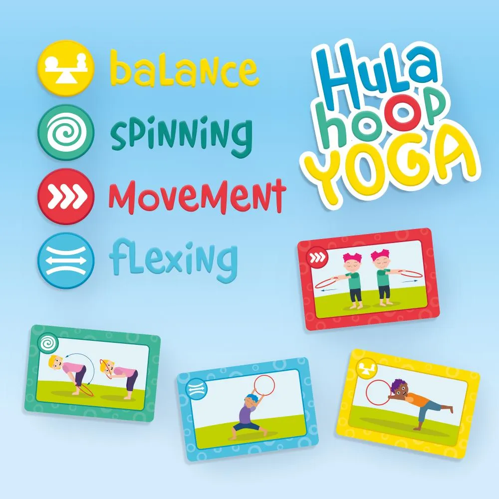 SES Creative hulahop yoga spil 28 kort udendørs