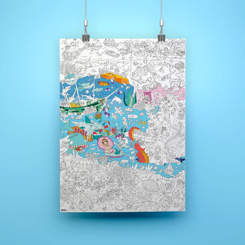OMY Ocean kæmpe maleplakat hav