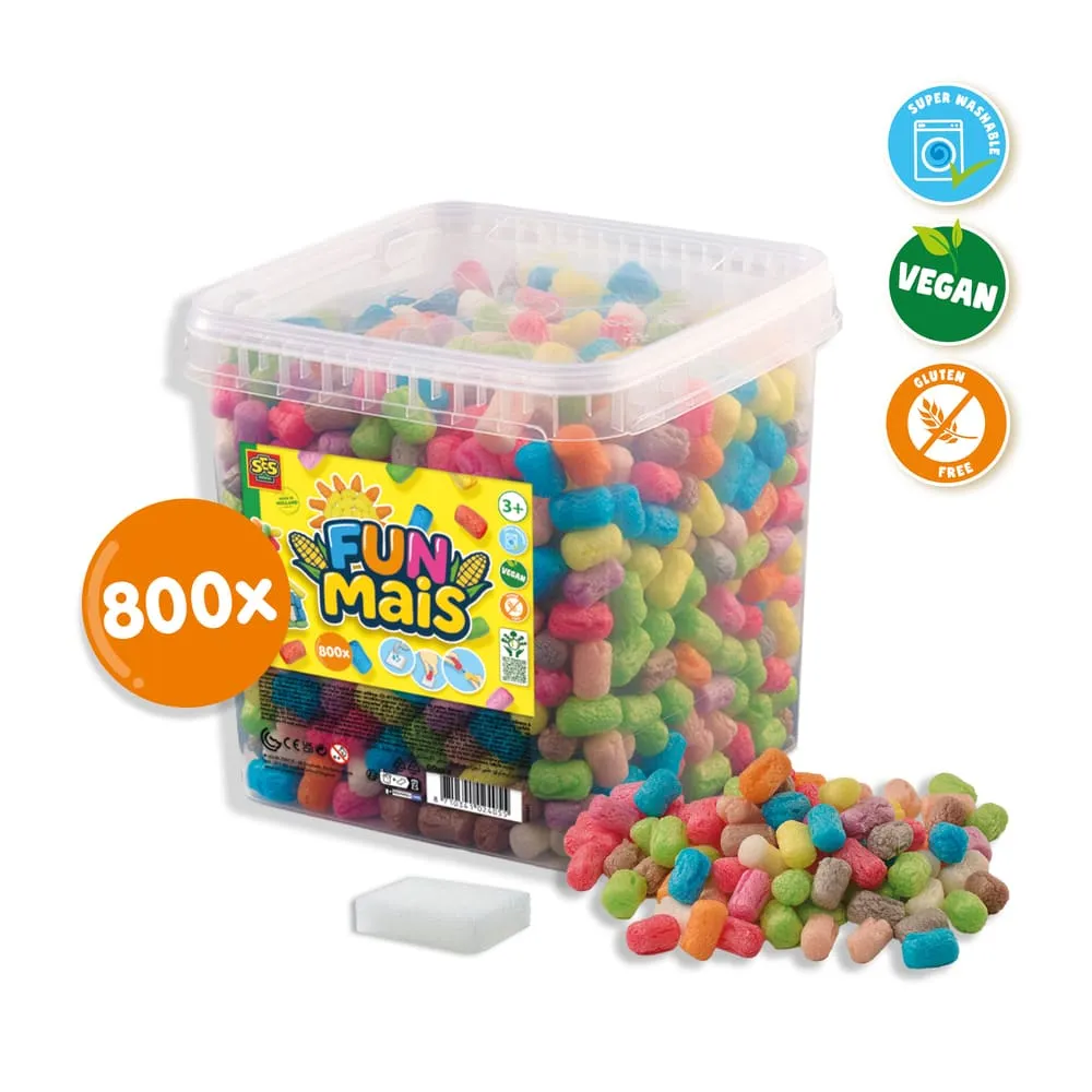 SES Creative Funmais kreasæt spand 800 stk majs