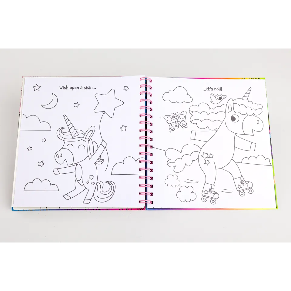 Decoden Magic Scratch Art Fluffy Unicorns skrabebog