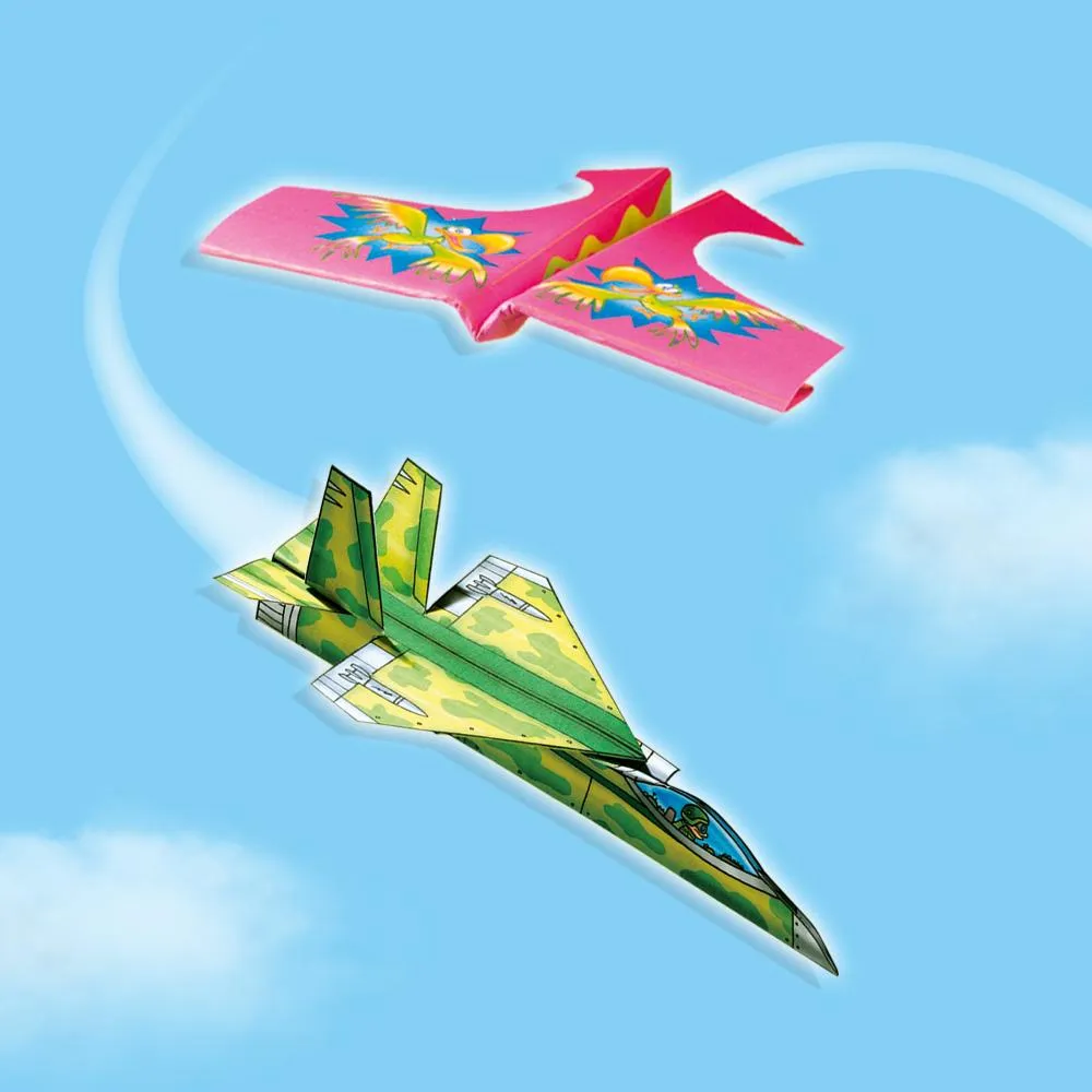 SES Creative Vliegtuigjes vouwen papirfly 16 ark fra 5 år