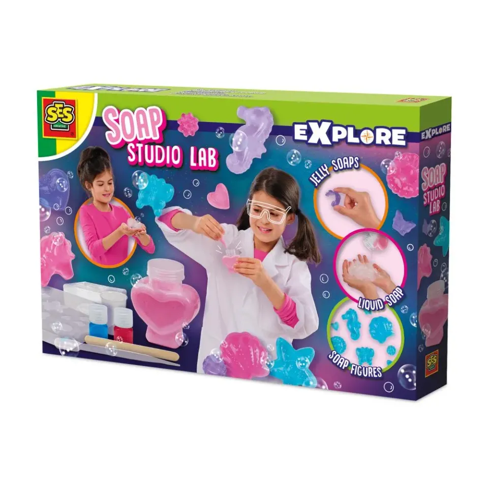 SES Creative Soap Studio Lab sæbesæt 3 sæbetyper
