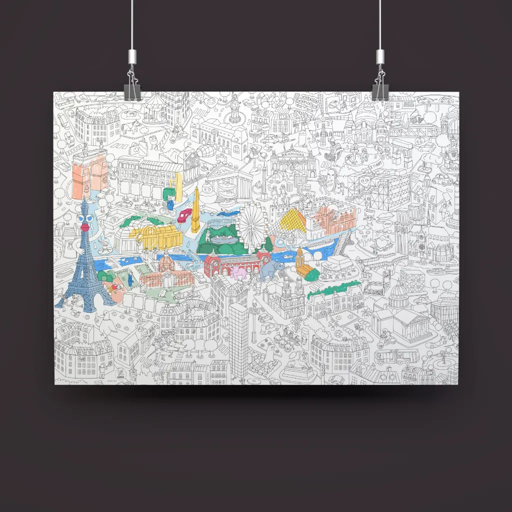 OMY Paris kæmpe maleplakatstorby